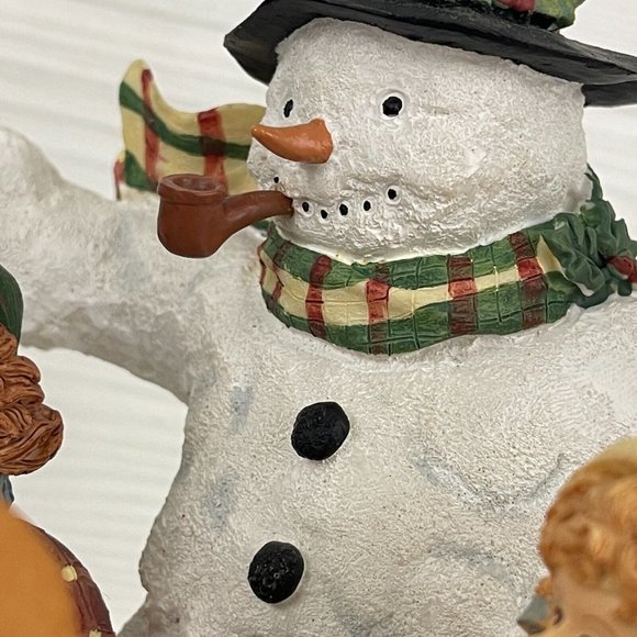 Lang & Wise Classic Santa Merry Round Snowman Set Susan Winget 1st Edition 1998 - Picture 9 of 16